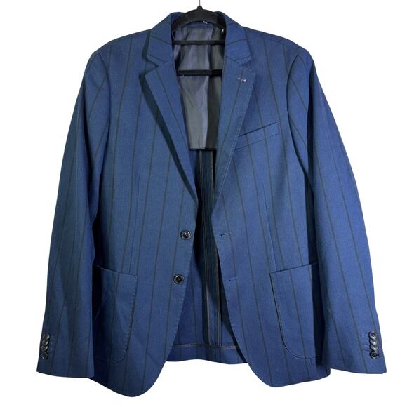 SCOTCH & SODA Blazer Medium Classic Structured Single Breasted Yarn Dyed Stretch - Picture 5 of 16